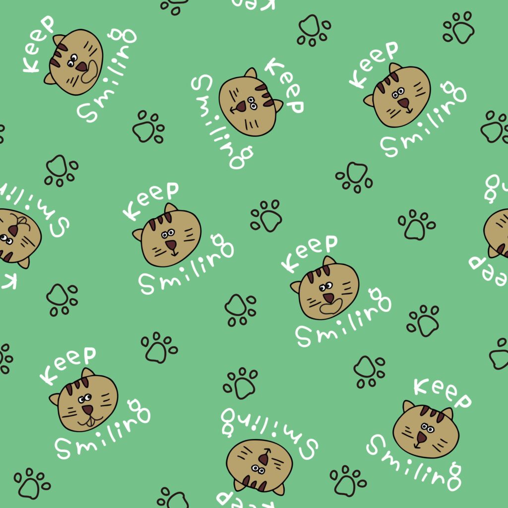 TH004505-keepsmilecatgreen
